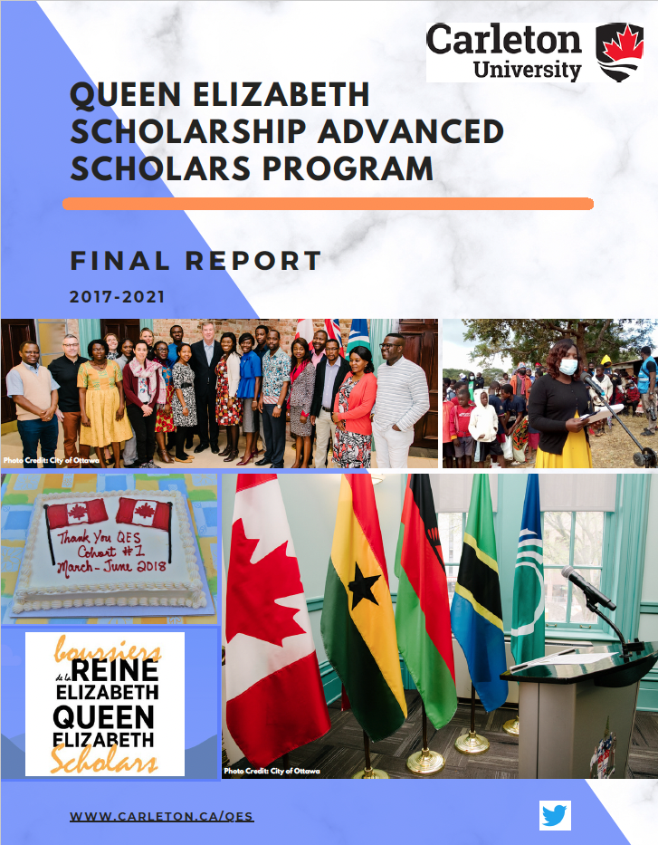 Page couverture d'un rapport de l'Université Carleton concernant le programme BRE-BA